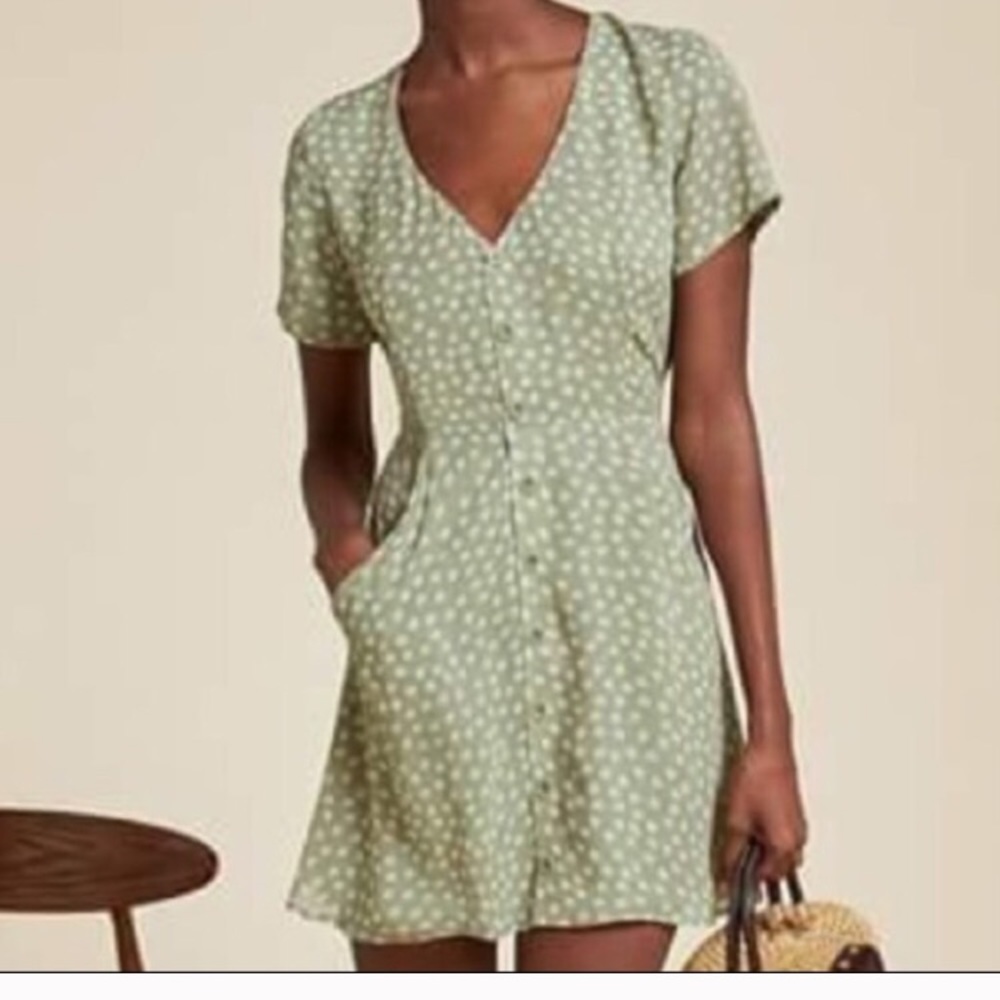 RESERVED Reformation Dalia Dress in Sea Green (s)